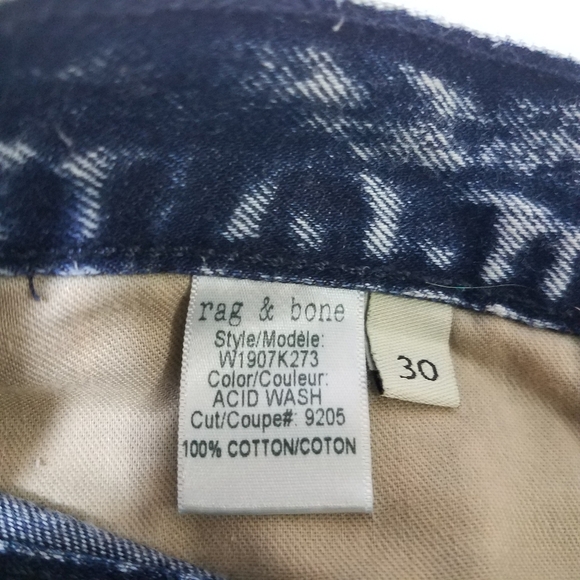 Rag & Bone Jean Shirts Acid Wash 30 - Picture 4 of 10